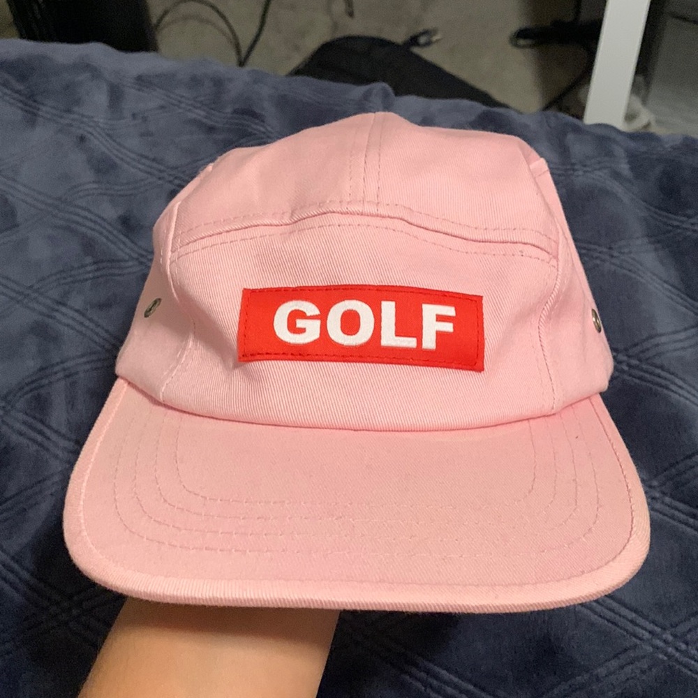 Pink and Red Logo “Golf” Hat